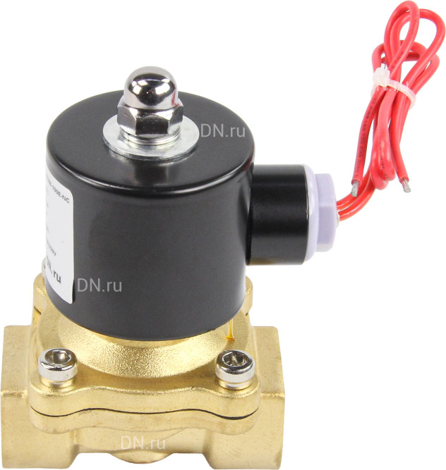 Клапан электромагнитный VS100-NT-NC-220VAC 3/4″ Ду20 Ру10, соленоидный двухходовой, корпус - латунь, уплотнение - NBR, резьбовой, нормально-закрытый, прямого действия, катушка - 220В в Алматы