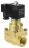 Клапан электромагнитный VS1000-PT-NC-220VAC 1″ Ду25 Ру16 соленоидный двухходовой поршневой, резьбовой, корпус - латунь, уплотнение - PTFE, пилотного действия, нормально закрытый, катушка - 220В AC в Алматы