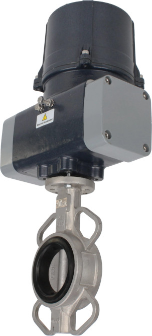 Затвор дисковый поворотный WBV3131V-2W-Fb-H Ду125 Ру16 межфланцевый, корпус - нержавеющая сталь 304, диск - нержавеющая сталь 304, уплотнение - VITON, с электроприводом четвертьоборотным QTSA-N-014EM-O0-220VAC с пружинным возвратом в Алматы