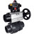 Кран шаровой BV4242E-FP-GRM-ISO Дн40 Ру10 полнопроходной, корпус - НПВХ, шар - НПВХ, уплотнение - EPDM, с пневмоприводом PA-DA-105-1 и БКВ APL-410N EX в Алматы