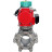 Кран шаровой BV3232P(3pc)-FP-SW-ISO-H Ду40 Ру63 полнопроходной, корпус - нержавеющая сталь SS316, под приварку, с пневмоприводом PA-DA-065, пневмораспределителем 4M310-08 AC220V, магнитным переключателем ALS200D в Алматы