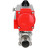Кран шаровой BV3131P(3pc)-FP-W-ISO-H LONG Ду32 Ру40 полнопроходной, корпус - нержавеющая сталь 304, уплотнение - PTFE, под приварку, с пневмоприводом PA-DA-052 в Алматы