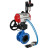 Затвор дисковый поворотный WBV1313E-2W-F-H Ду125 Ру16 фланцевый, корпус - чугун GGG40, диск - чугун GGG40, EPDM, с пневмоприводом PA-DA-130, пневмораспределителем 4V320-08 AC220V, дублером MON1-250-T26-ISO и БПВ AFC2000 в Алматы