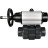 Кран шаровой BV4242E-FP-GRM-ISO Дн100 Ру10 полнопроходной, корпус - НПВХ, шар - НПВХ, уплотнение - EPDM, с пневмоприводом PA-DA-105-1 и пневмораспределителем 4M310-08 DC24V в Алматы