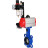 Затвор дисковый поворотный WBV1432N-2W-Fb-H Ду125 Ру16, корпус - чугун GGG50, диск - нержавеющая сталь 316L, уплотнение - NBR, с пневмоприводом PA-SA-140 с возвратными пружинами, пневмораспределителем 4M310-08 AC220V, БПВ AFC2000 в Алматы