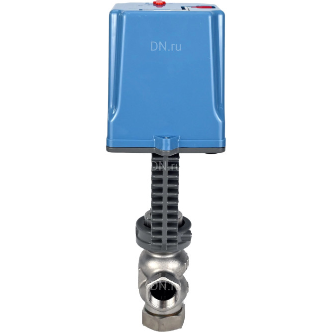 Клапан регулирующий VRg1-31M-PED-T 1 1/2″ Ду40 Ру25 двухходовой, односедельный, резьбовой, корпус - нержавеющая сталь AISI304, уплотнение - металл с электроприводом XCK220-1500 AC220V в Алматы