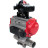 Кран шаровой BV3131P(3pc)-FP-W-ISO-H LONG Ду125 Ру16 полнопроходной, корпус - нержавеющая сталь 304, уплотнение - PTFE, под приварку, с пневмоприводом PA-SA-210, пневмораспределителем 4M310-08 DC24V и БКВ APL-210N в Алматы