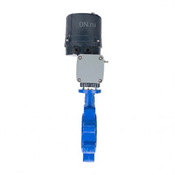 Затвор дисковый поворотный WBV1616E-2W-Fb-H Ду50 Ру16 LUG межфланцевый, корпус - чугун QT450, диск - чугун QT450, уплотнение - EPDM, с электроприводом четвертьоборотным QTSA-N-003EM-O0-220VAC с пружинным возвратом