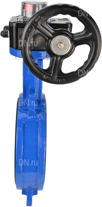 Затвор дисковый поворотный WBV1132N-2W-Fb-H Ду250 Ру16 межфланцевый, корпус - чугун GG25, диск - нержавеющая сталь 316L, уплотнение - NBR, с редуктором HGB RQN3-680Z с индикатором положения в Алматы