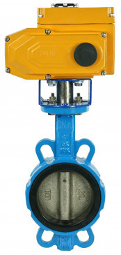 Затвор дисковый поворотный WBV1413E-2W-Fb-H Ду125 Ру16, корпус - чугун GGG50, диск - чугун GGG40, уплотнение - EPDM, с четвертьоборотным электроприводом QT-N-015EM-B1-220VAC-У1 220В (0-10В) HARK в Алматы