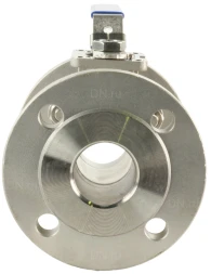 Кран шаровой BV3232P(2pc)-FP-F-ISO-H Ду50 Ру40, корпус - нержавеющая сталь 316, уплотнение - PTFE, полнопроходной фланцевый с ISO-фланцем и рукояткой, 14х14, F05/F07