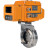 Затвор дисковый поворотный WBV3131S-2W-W-H Ду40 Ру10 под приварку, корпус - пищевая нержавеющая сталь 304, уплотнение - Silicon, с электроприводом QT-N-005EM-A1-220VAC-У1 c датчиком обратной связи и входным управляющим сигналом 4-20мА HARK в Алматы