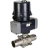 Кран шаровой BV3232P(3pc)-FP-W-ISO-H LONG Ду65 Ру25 полнопроходной, под приварку, корпус - нержавеющая сталь SS316, уплотнение - PTFE, с электроприводом четвертьоборотным QTSA-N-007EM-O0-220VAC с пружинным возвратом в Алматы