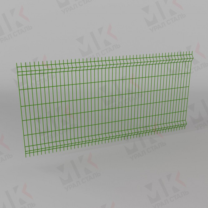 3Д забор зеленый (RAL 6005) 1500х2500х3 Light в Алматы