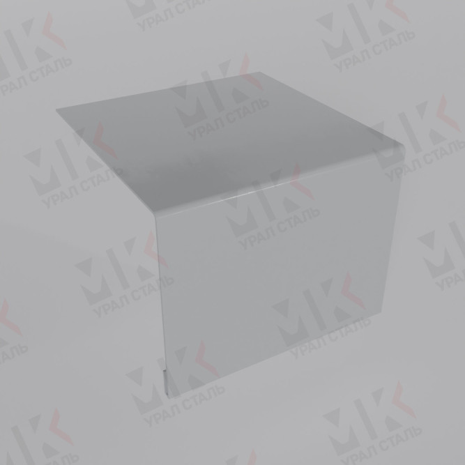 Планка откоса сложная 3D 245х75х3000 мм 0,45 мм Полиэстер RAL 7004 в Алматы
