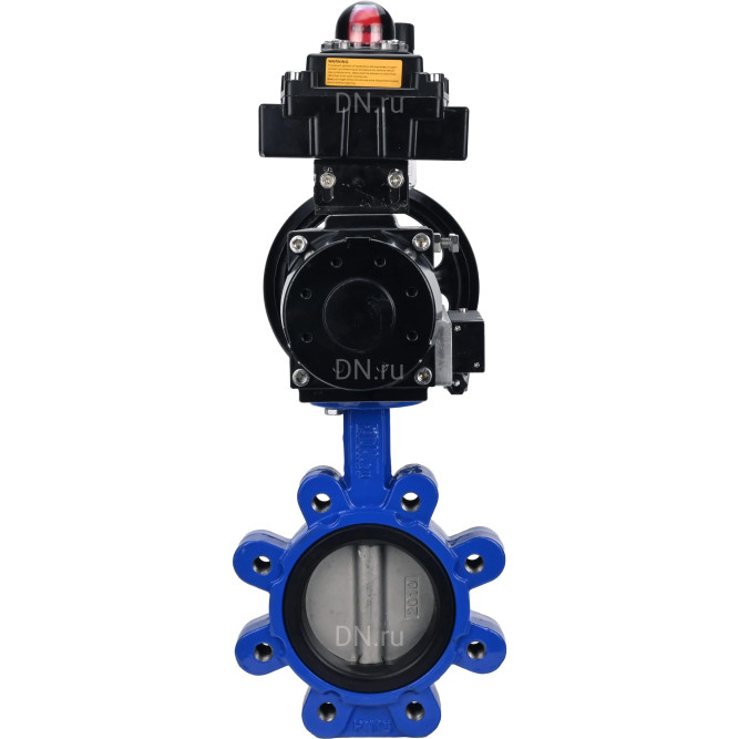 Затвор дисковый поворотный WBV1631N-2W-Fb-H Ду125 Ру16 LUG корпус - чугун QT450, диск - нержавеющая сталь 304, уплотнение - NBR, с пневмоприводом PA-DA-105-1, пневмораспределителем 4M310-08 AC220V, БКВ APL-410N EX и БПВ AFC2000 в Алматы