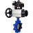 Затвор дисковый поворотный WBV1631N-2W-Fb-H Ду125 Ру16 LUG корпус - чугун QT450, диск - нержавеющая сталь 304, уплотнение - NBR, с пневмоприводом PA-DA-105-1, пневмораспределителем 4M310-08 AC220V, БКВ APL-410N EX и БПВ AFC2000 в Алматы