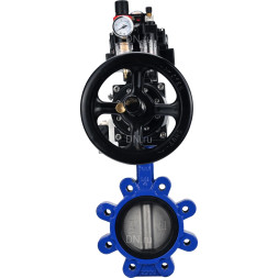 Затвор дисковый поворотный WBV1631N-2W-Fb-H Ду125 Ру16 LUG корпус - чугун QT450, диск - нержавеющая сталь 304, уплотнение - NBR, с пневмоприводом PA-DA-105-1, пневмораспределителем 4M310-08 AC220V, БКВ APL-410N EX и БПВ AFC2000