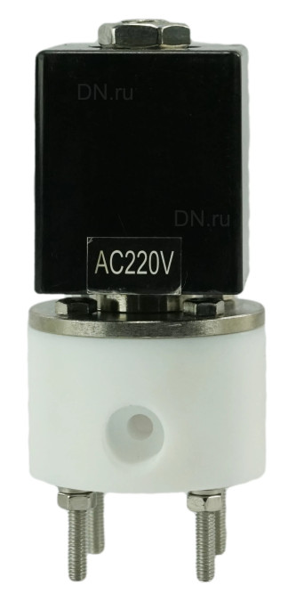 Клапан электромагнитный VS841-VT-NC-220VAC 3/4″ Ду20 Ру6 соленоидный двухходовой, корпус - PTFE, уплотнение - VITON, резьбовой, прямого действия, нормально закрытый, катушка - 220В в Алматы