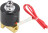 Клапан электромагнитный VS100-VT-NC-220VAC 1/8″ Ду6 Ру10, соленоидный двухходовой, корпус - латунь, уплотнение - Viton, резьбовой, нормально-закрытый, прямого действия, катушка - 220В в Алматы