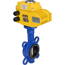 Затвор дисковый поворотный WBV1413E-2W-Fb-H Ду40 Ру16, корпус - чугун GGG50, диск - чугун GGG40, уплотнение - EPDM, 9х9, F05, с электроприводом QT-N-005EM-O1-380VAC-У1