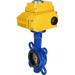 Затвор дисковый поворотный WBV1413E-2W-Fb-H Ду40 Ру16, корпус - чугун GGG50, диск - чугун GGG40, уплотнение - EPDM, 9х9, F05, с электроприводом QT-N-005EM-O1-380VAC-У1