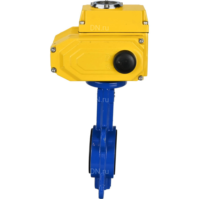 Затвор дисковый поворотный WBV1413E-2W-Fb-H Ду40 Ру16, корпус - чугун GGG50, диск - чугун GGG40, уплотнение - EPDM, 9х9, F05, с электроприводом QT-N-005EM-O1-380VAC-У1 в Алматы