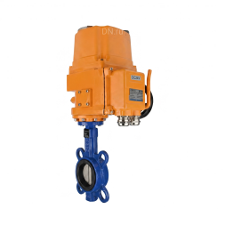Затвор дисковый поворотный WBV1132N-2W-Fb-H Ду150 Ру16, корпус - чугун GG25, диск - нержавеющая сталь 316L, уплотнение - NBR, с электроприводом QT-EX-015EM-O2-220VAC-У1