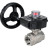 Кран шаровой BV3232P(2pc)-FP-T-ISO-H 3/8″ Ду10 Ру63 полнопроходной двухходовой, нержавеющая сталь SS316, внутренняя резьба, уплотнение - PTFE, с редуктором HGB RQN1-180Z в Алматы