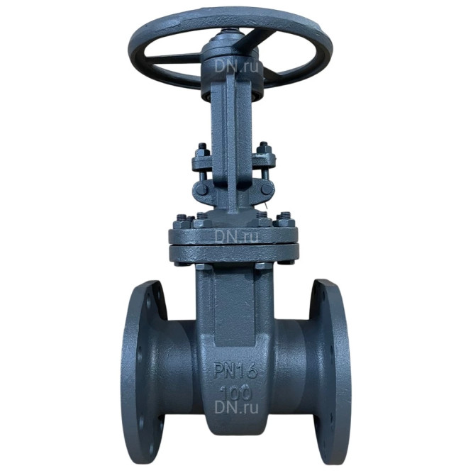 Задвижка клиновая 30с41нж GVWR2121M-2W-F-S Ду80 Ру16 фланцевая, корпус - сталь 25Л, материал клина - сталь 25Л, уплотнение - металл, шток - выдвижной, со штурвалом в Алматы
