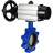 Затвор дисковый поворотный WBV1631E-2W-Fb-H Ду125 Ру16 LUG корпус - чугун QT450, диск - нержавеющая сталь 304, уплотнение - EPDM, с пневмоприводом PA-DA-105-1 в Алматы