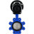 Затвор дисковый поворотный WBV1631E-2W-Fb-H Ду125 Ру16 LUG корпус - чугун QT450, диск - нержавеющая сталь 304, уплотнение - EPDM, с пневмоприводом PA-DA-105-1 в Алматы