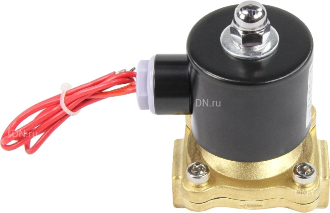 Клапан электромагнитный VS100-VT-NC-220VAC 3/8″ Ду10 Ру10, соленоидный двухходовой, корпус - латунь, уплотнение - Viton, резьбовой, нормально-закрытый, прямого действия, катушка - 220В в Алматы