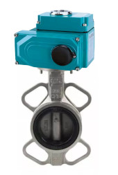 Затвор дисковый поворотный WBV3232V-2W-Fb-H Ду250 Ру16, корпус -нержавеющая сталь 316L, диск - нержавеющая сталь 316L, уплотнение - VITON, с электроприводом QT-N-040EM-O1-380VAC-У1 380В HARK