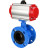 Затвор дисковый поворотный WBV1313E-2W-F-H Ду50 Ру16 фланцевый, корпус - чугун GGG40, диск - чугун GGG40, уплотнение - EPDM, с пневмоприводом PA-DA-105 и пневмораспределителем 4M310-08 DC24V в Алматы