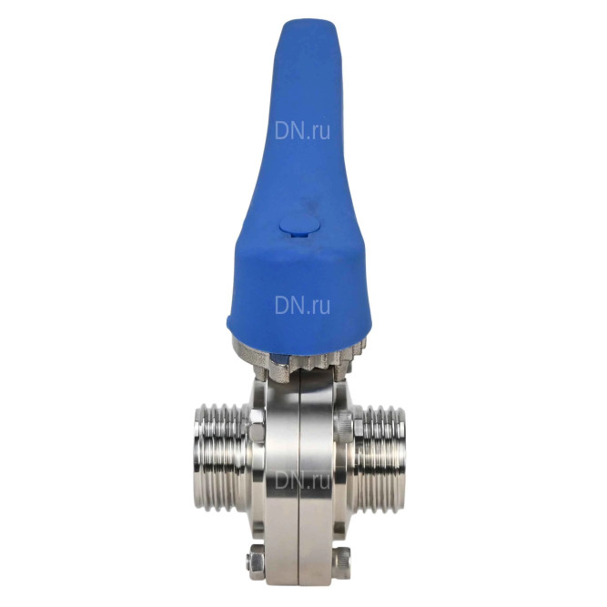 Затвор дисковый поворотный WBV3131E-2W-T-H Ду20 Ру10 резьбовой, пищевая нержавеющая сталь 304, уплотнение – EPDM, с рукояткой в Алматы