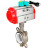 Затвор дисковый поворотный WBV3131P-2W-Fb-H Ду100 Ру16 корпус - нержавеющая сталь 304, диск - нержавеющая сталь 304, уплотнение - PTFE, с пневмоприводом PA-DA-083 и магнитным переключателем ALS200D в Алматы