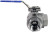 Кран шаровой BV3232P(4pc)-SP-3WT-T-ISO-H Ду25 Ру63, 3-ходовой T-тип стандартнопроходной, внутренняя резьба, уплотнение - PTFE, материал корпуса - нержавеющая сталь SS316 с ISO фланцем и рукояткой в Алматы