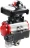 Кран шаровой BV3232P(4pc)-SP-3WL-T-ISO-H Ду10 Ру63 стандартнопроходной трехходовой L-тип, нерж. сталь SS316, внутренняя резьба, уплотнение - PTFE, пн.приводом PA-DA-052, пн.распределителем 4M310-08 AC220V и БКВ APL-210N в Алматы
