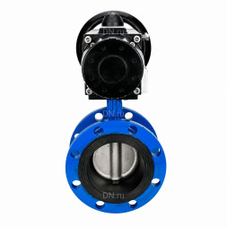 Затвор дисковый поворотный WBV1331E-2W-F-H Ду50 Ру16 фланцевый, корпус - чугун GGG40, диск - нержавеющая сталь 304, уплотнение - EPDM, с пневмоприводом PA-DA-105-1