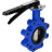 Затвор дисковый поворотный WBV1616E-2W-Fb-H Ду100 Ру16 LUG межфланцевый, корпус - чугун QT450, диск - чугун QT450, уплотнение - EPDM, с рукояткой в Алматы