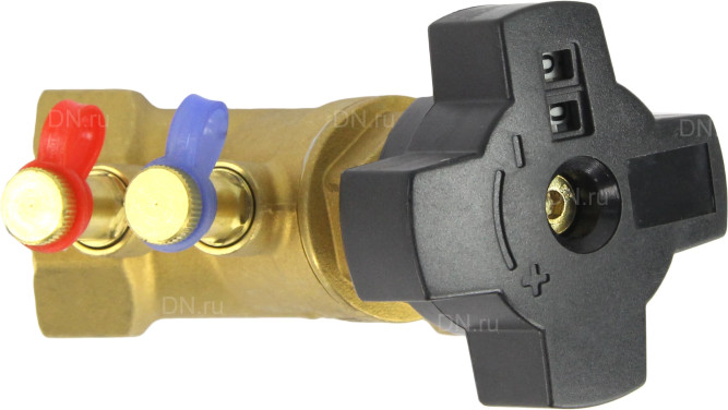 Клапан балансировочный VB0000P-T 1 1/4ʺ Ду32 Ру16, корпус - латунь, резьбовой, с ниппелями в Алматы