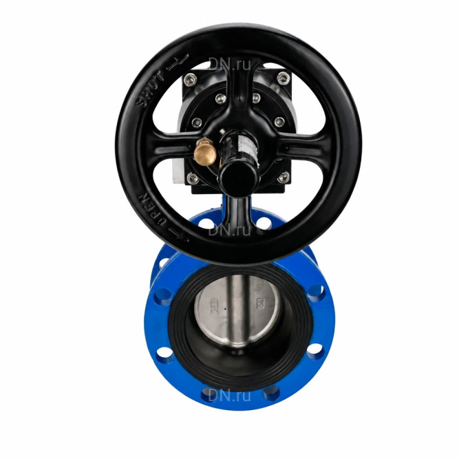 Затвор дисковый поворотный WBV1331E-2W-F-H Ду65 Ру16 фланцевый, корпус - чугун GGG40, диск - нержавеющая сталь 304, уплотнение - EPDM, с пневмоприводом PA-DA-105-1 в Алматы