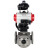 Кран шаровой BV3232P(4pc)-FP-3WL-F Ду100 Ру16 полнопроходной трехходовой, фланцевый, корпус - нержавеющая сталь SS316, с пневмоприводом PA-DA-105, пневмораспределителем 4M310-08 DC24V, БКВ APL-410N EX и ручным дублером MON3-700-T38-ISO в Алматы