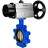 Затвор дисковый поворотный WBV1616E-2W-Fb-H Ду125 Ру16 LUG корпус - чугун QT450, диск - чугун QT450, уплотнение - EPDM, с пневмоприводом PA-DA-105-1 в Алматы