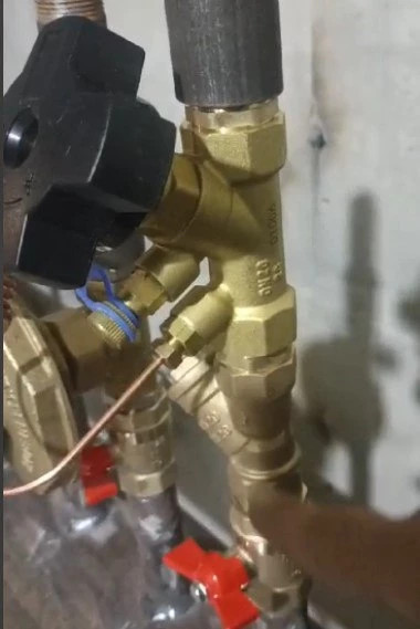 Клапан балансировочный VB0000P-T 1 1/2ʺ Ду40 Ру16, корпус - латунь, резьбовой, с ниппелями в Алматы