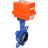 Затвор дисковый поворотный WBV1432E-2W-Fb-H Ду40 Ру16, корпус - чугун GGG50, диск - нержавеющая сталь 316L, уплотнение - EPDM, с электроприводом QT-N-003EM-O1-220VAC-У1 MINI 220В в Алматы