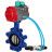 Затвор дисковый поворотный WBV1631E-2W-Fb-H Ду80 Ру16 LUG корпус - чугун QT450, диск - нержавеющая сталь 304, уплотнение - EPDM, с пневмоприводом PA-DA-083, пневмораспределителем 4V320-08 AC220V и магнитным переключателем ALS200D в Алматы