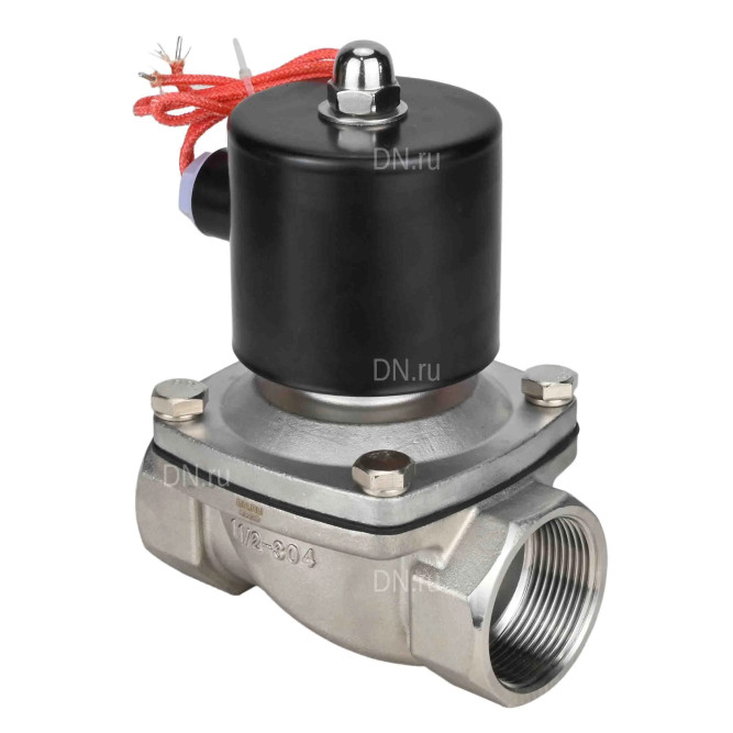 Клапан электромагнитный VS131-VT-NC-24VAC 3/4″ Ду20 Ру10 прямого действия двухходовой, корпус - сталь нержавеющая 304, присоединение - внутренняя резьба, уплотнение - VITON, нормально-закрытый, катушка - 24 В AC в Алматы