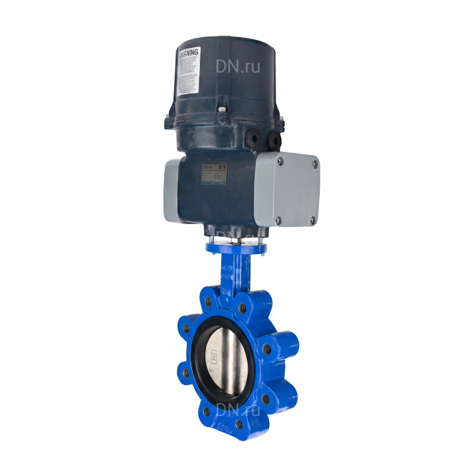 Затвор дисковый поворотный WBV1616N-2W-Fb-H Ду125 Ру16 LUG межфланцевый, корпус - чугун QT450, диск - чугун QT450, уплотнение - NBR, с электроприводом четвертьоборотным QTSA-N-014EM-O0-220VAC с пружинным возвратом в Алматы